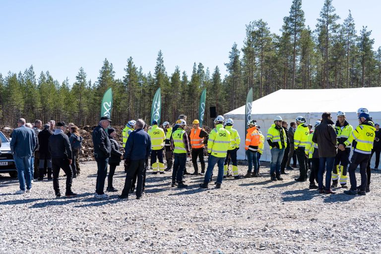 Lestijärven tuulipuiston Kuokka maahan -tilaisuus vuonna 2022.