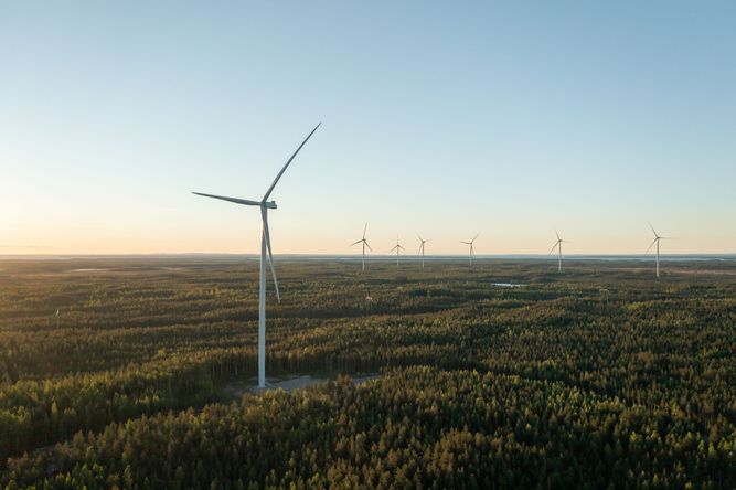 Metsälamminkanga tuulepark, 132 MW, Soome (foto: Petteri Löppönen)