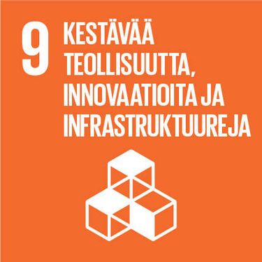 Yhdeksäs tavoite on rakentaa kestävää infrastruktuuria sekä edistää kestävää teollisuutta ja innovaatioita. 