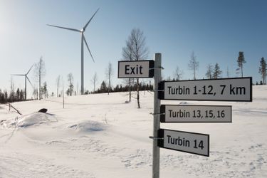 Maevaara wind farm, 105 MW, Sweden (photo: Ulrich Mertens)