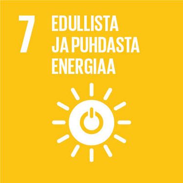 Seitsemäs tavoite on varmistaa edullinen, luotettava, kestävä ja uudenaikainen energia kaikille. 